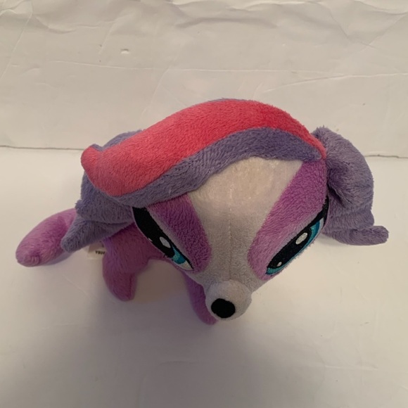 Littlest Pet Shop Plush Zoe Trent Purple Dog Stuffed Animal LPS - Picture 7 of 12